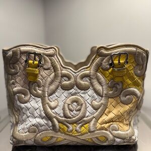 Bottega Veneta Multicolor Intrecciato Embroidered Leather Limited Edition115/300